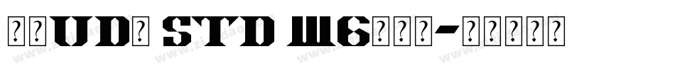 华康UD黑 Std W6转换器字体转换